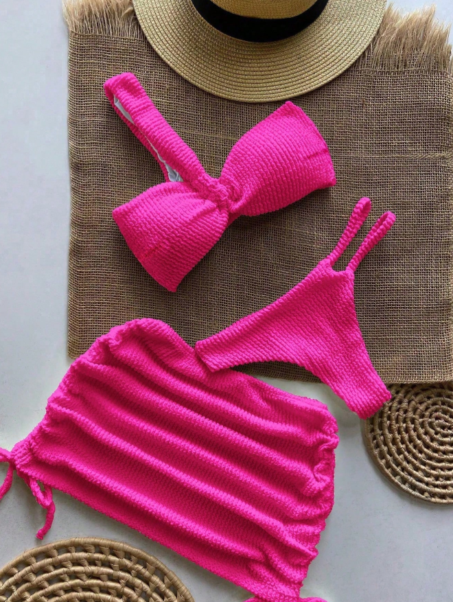 Bikini 3 piezas falda corta