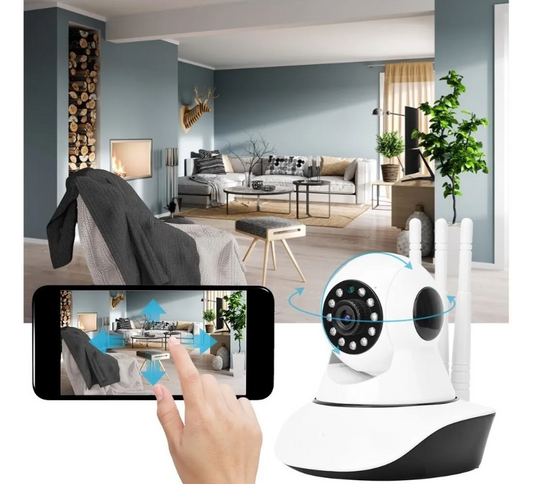 Cámara De Seguridad Ip Wifi 3 Antenas